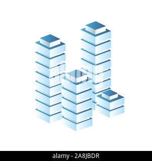 Cityscape design elements Stock Vector