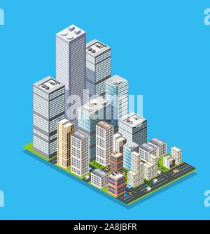 Cityscape design elements Stock Vector