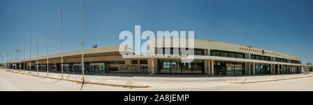 Impressions of the old Ellinikon Athens airport , abandoned in 2001 after the new Athens International Airport Eleftherios Venizelos (ATH) opened for Stock Photo