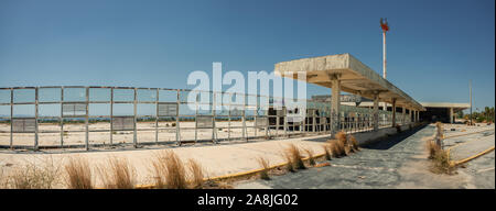 Impressions of the old Ellinikon Athens airport , abandoned in 2001 after the new Athens International Airport Eleftherios Venizelos (ATH) opened for Stock Photo