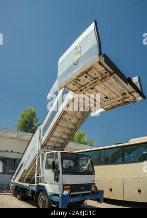 Impressions of the old Ellinikon Athens airport , abandoned in 2001 after the new Athens International Airport Eleftherios Venizelos (ATH) opened for Stock Photo