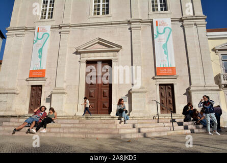 The Lisbon Holy House of Mercy - Santa Casa da Misericordia de Lisboa, a  Portuguese charitable organisation. Stock Photo