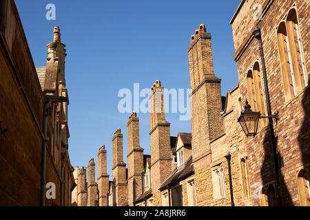 Buildings along Trinity Lane, Trinity College, Cambridge, England, UK Stock Photo