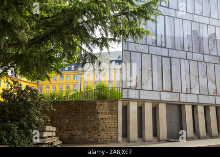 Essen-Werden, Folkwang University of the Arts, new library building, right, Stock Photo