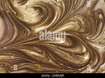 Marble abstract background with golden powder. Nature marbling texture Stock Photo