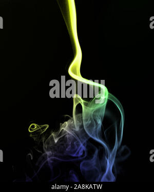 Abstract colorful rainbow smoke background vector illustration Stock Photo