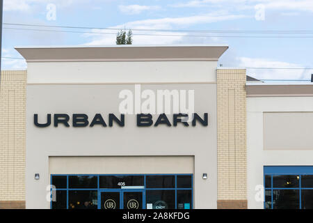 14 October 2019 - Calgary , Alberta, Canada - Urban barn furniture storefront Stock Photo