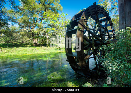 Daio Wasabi Farm in Azumino, Nagano, Japan Stock Photo