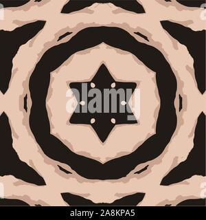 Vintage Star of David. Jewish six-pointed star. Hand draw. Vector illustration on isolated background. Stock Vector