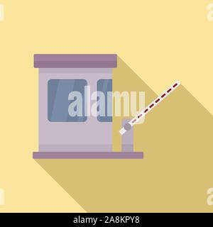 Speedway toll road icon. Flat illustration of speedway toll road vector ...