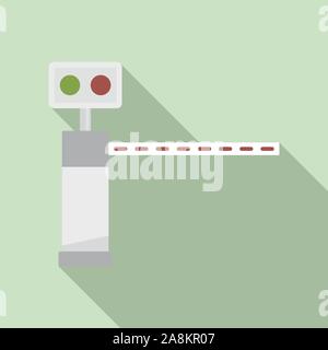 Traffic lights toll road icon flat isolated vector Stock Vector Image ...