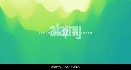 Landscape with green mountains. Mountainous terrain. Abstract nature background. Vector illustration. Stock Vector