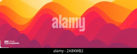 Abstract background with dynamic effect. Motion vector Illustration. Trendy gradients. Can be used for advertising, marketing, presentation. Stock Vector