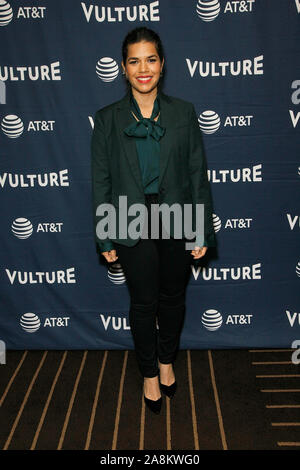 Los Angeles, USA. 09th Nov, 2019. America Ferrera attends Vulture Festival at The Roosevelt Hotel on November 09, 2019 in Hollywood, California. Credit: MediaPunch Inc/Alamy Live News Stock Photo