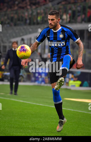 Milan, Italy. 09th Nov, 2019. Cristiano Biraghi of FC Internazionale during the Serie A match between Inter Milan and Hellas Verona at Stadio San Siro, Milan, Italy on 9 November 2019. Photo by Mattia Ozbot. Credit: UK Sports Pics Ltd/Alamy Live News Stock Photo