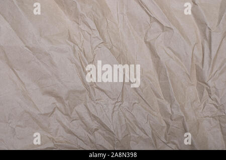 Close up crumpled creased paper old texture background for design Stock Photo