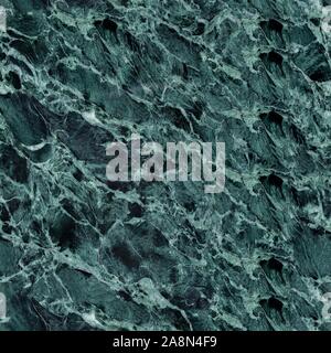 Contrast dark marble texture with blue tracery. Seamless square background, tile ready. Stock Photo