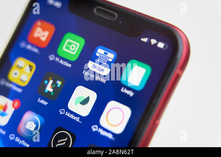 Bishkek Kyrgyzstan July 6 19 Epson Iprint Application Icon On Apple Iphone 8 Smartphone Screen Closeup Epson Iprint App Icon Stock Photo Alamy