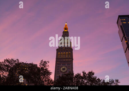 Clock tower of the Metropolitan Life Insurance Company building, Manhattan, New York city, United States of America. Stock Photo