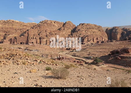 Royal Tombs and Jabal Al Khubtha, Petra, Wadi Musa, Ma'an Governorate ...