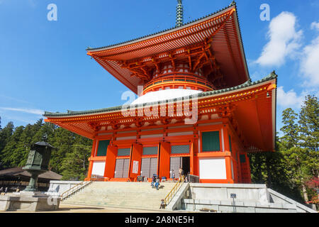 Wakayama Prefecture, Japan - October 31st, 2019: Mount Koya, the common name of a huge temple settlement in Wakayama Prefecture. Stock Photo