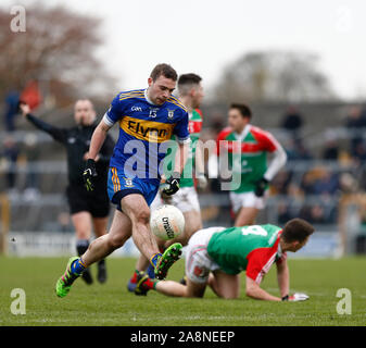 Westmeath, Ireland. 10th Nov, 2019. 10th November 2019; TEC Cuscack Park, Mulingar, Westmeath, Ireland; AIB Leinster Senior Football Club Championship, Gaelic Football, Garrycastle versus Ratoath; Joey Wallace on an attacking run for Ratoath - Editorial Use Credit: Action Plus Sports Images/Alamy Live News Stock Photo