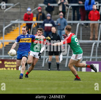 Westmeath, Ireland. 10th Nov, 2019. 10th November 2019; TEC Cuscack Park, Mulingar, Westmeath, Ireland; AIB Leinster Senior Football Club Championship, Gaelic Football, Garrycastle versus Ratoath; Eamon Wallace scores a point for Ratoath - Editorial Use Credit: Action Plus Sports Images/Alamy Live News Stock Photo