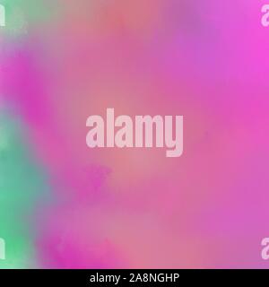 square graphic format abstract diffuse texture background with pale violet red, medium aqua marine and cadet blue color. can be used as texture, backg Stock Photo