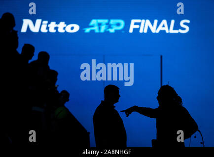 London, UK. 10th Nov, 2019. The Nitto ATP Tennis Finals London at The O2, London, England on 10 November 2019. Photo by Andy Rowland. Credit: PRiME Media Images/Alamy Live News Stock Photo
