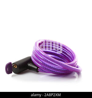 Anti-theft lock on white background Stock Photo - Alamy