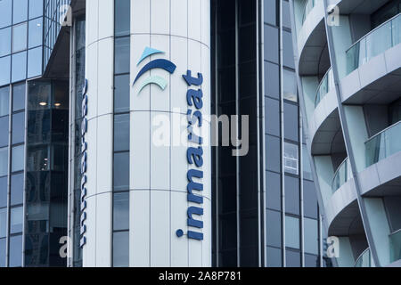 Inmarsat head office on Old Street Roundabout, London, UK Stock Photo