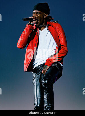 Playboi Carti performing on the third day of the Wireless Festival, in  Finsbury Park, north London. PRESS ASSOCIATION Photo. Picture date: Sunday  July 8th, 2018. Photo credit should read: Matt Crossick/PA Wire