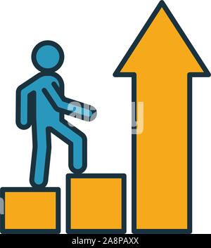 Growth Mindset icon. Simple element from soft skills icons collection. Creative Growth Mindset icon ui, ux, apps, software and infographics Stock Vector