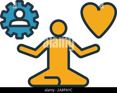 Stress Management icon. Simple element from soft skills icons collection. Creative Stress Management icon ui, ux, apps, software and infographics Stock Vector