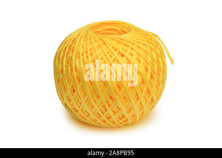 Three coiled nylon rope isolated on white background. Striped nylon rope  diffrernt color isolated. A coil of new colored rope Stock Photo - Alamy