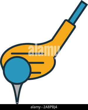Golf icon. Simple element from sport equipment icons collection. Creative Golf icon ui, ux, apps, software and infographics Stock Vector
