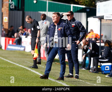 DOVER UNITED KINGDOM. NOVEMBER 10 Andy Hessenthaler manager of Dover Athletic during The FA Cup First Round between Dover Athletic and Southend United Stock Photo