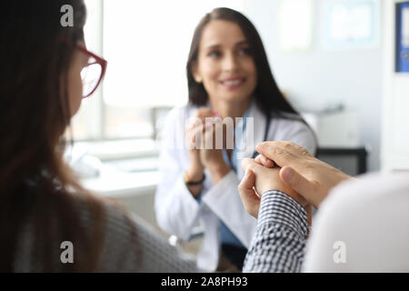 Patients visiting doctor Stock Photo