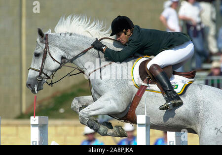 Olympic Games, Sydney 2000, Luis-Felipe Azevedo (BRA) riding Ralph Stock Photo