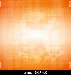 Orange Polygonal Background. Rumpled Square Pattern. Low Poly Texture. Abstract Mosaic Modern Design. Stock Vector