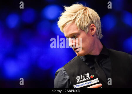 Coventry, UK. 10th Nov, 2019. Judd Trump vs Neil Robertson during Final of 2019 ManBetx Champion of Champions at Ricoh Arena on Sunday, November 10, 2019 in COVENTRY ENGLAND. Credit: Taka G Wu/Alamy Live News Stock Photo