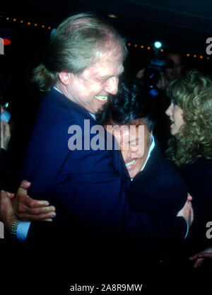 Westwood, California, USA 6th March 1995 Director Wolfgang Petersen and actor Dustin Hoffman attend Warner Bros. Pictures 'Outbreak' Premiere on March 6, 1995 at Mann Bruin Theatre in Westwood, California, USA. Photo by Barry King/Alamy Stock Photo Stock Photo