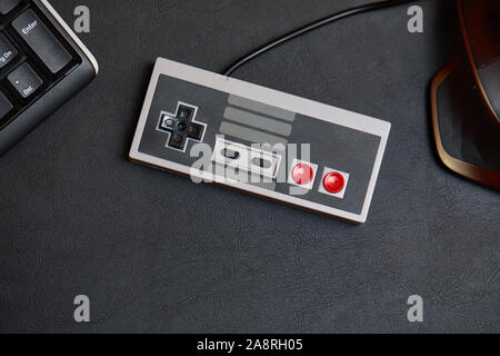 Nintengo NES controller Stock Photo