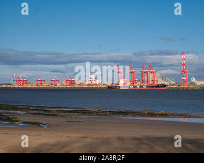 Liverpool2 - a £400 million deep-water container terminal at the Port of Liverpool, capable of taking the largest vessels. Stock Photo