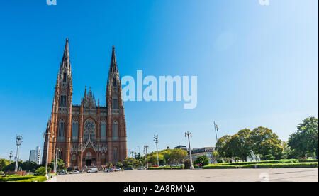 La Plata, Argentina - March 31, 2018: Cathedral of La Plata, Argentina Stock Photo