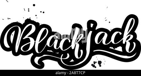 Vector calligraphy stock illustration isolated on white background.  Stock Vector