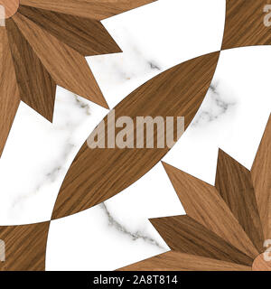 Floor wood tile, Vintage ornament.Decorative pattern.Tile mosaic.Wooden texture. Stock Photo