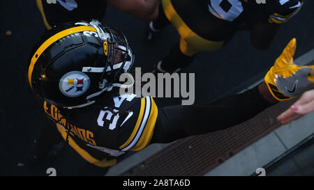 Pittsburgh, PA, USA. 10th Nov, 2019. Terrell Edmunds #34 during the Pittsburgh Steelers vs Los Angeles Rams at Heinz Field in Pittsburgh, PA. Jason Pohuski/CSM/Alamy Live News Stock Photo