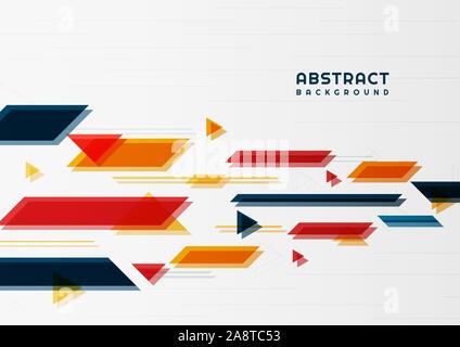 Abstract modern shape geometric minimal design line style with space for your text. vector illustration Stock Vector
