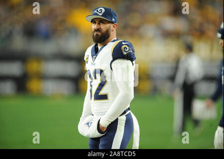 Pittsburgh, PA, USA. 10th Nov, 2019. Weddle, Eric #32 during the Pittsburgh Steelers vs Los Angeles Rams at Heinz Field in Pittsburgh, PA. Jason Pohuski/CSM/Alamy Live News Stock Photo